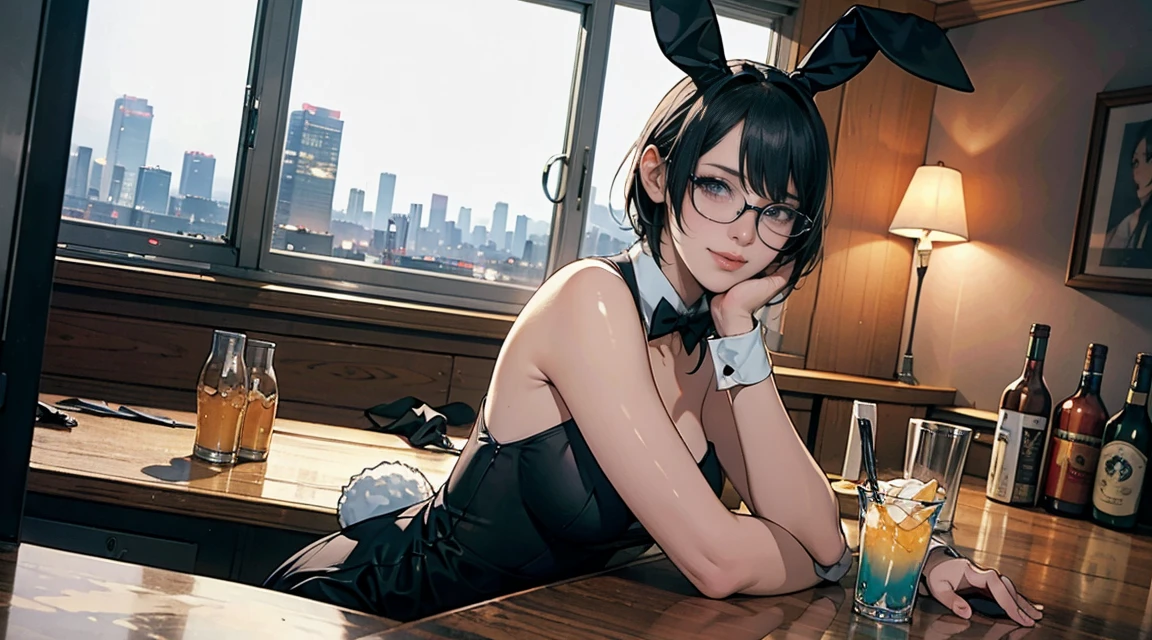 Best Painting,Nurse sister in scantily clad clothes,Wearing a black sexy nurse outfit,Sexy figure and black stocking legs in the ward,sitting in the couch, Showing discharge of white juice from exposed genitals