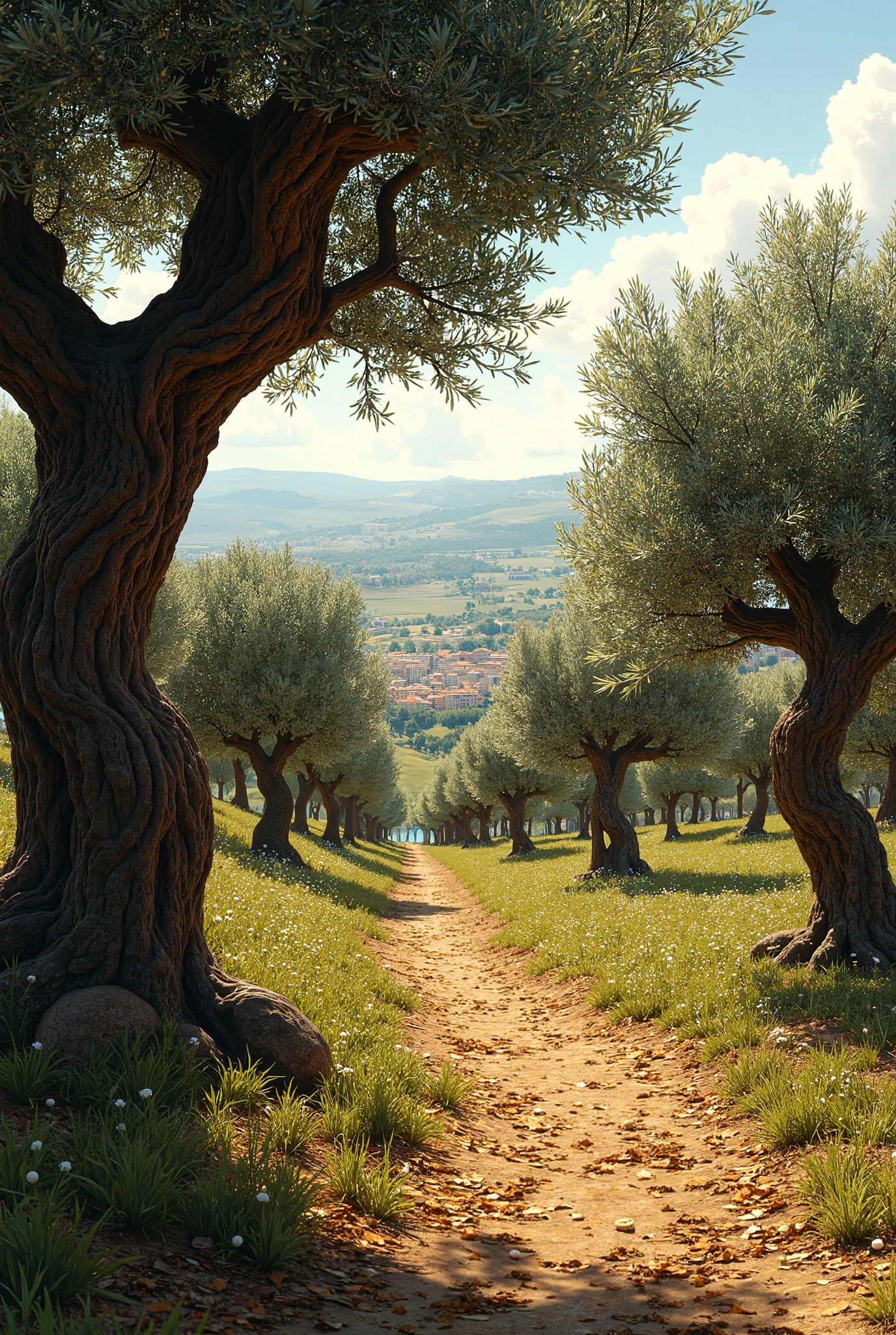Sicilian Olive Orchards.