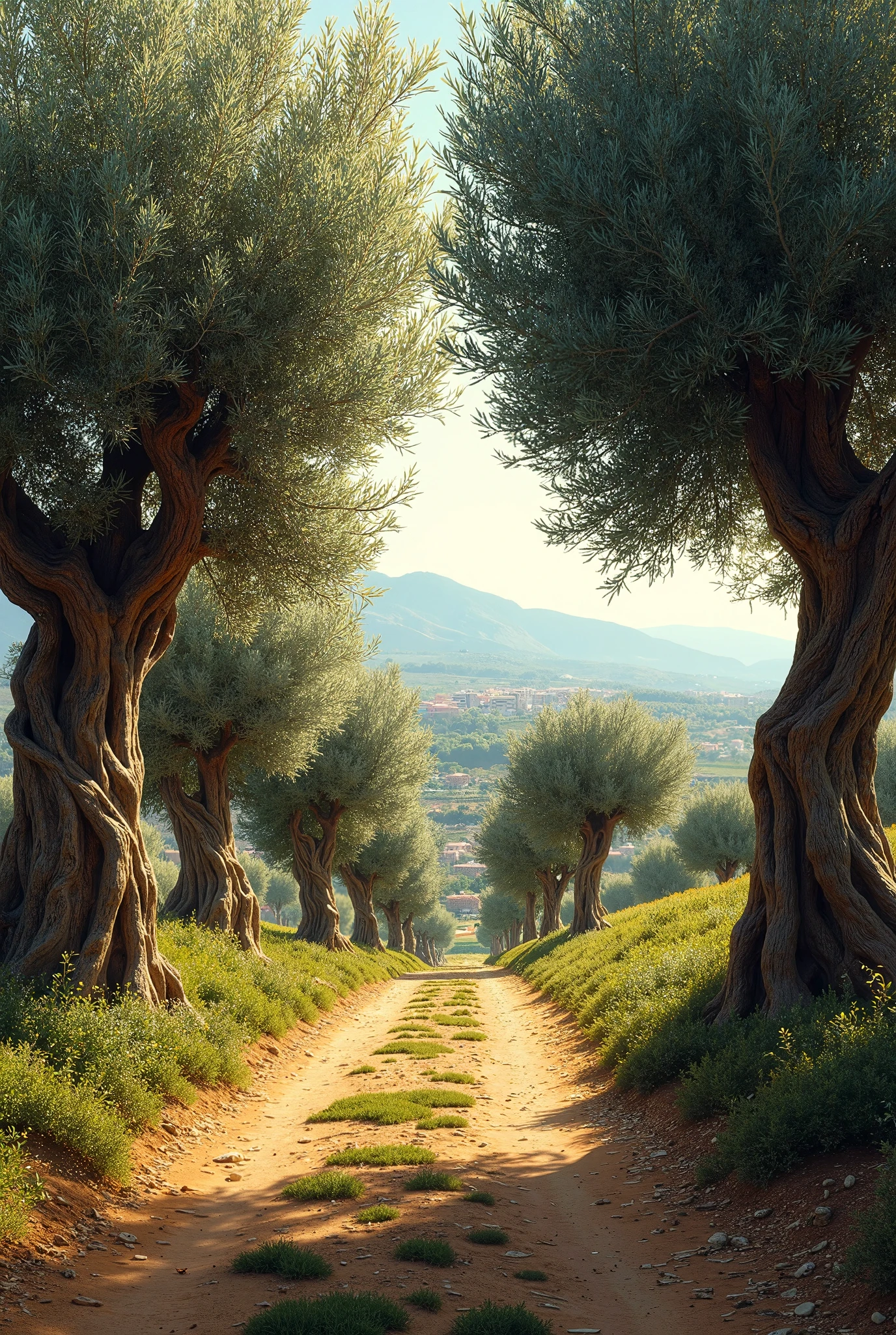 Sicilian Olive Orchards.