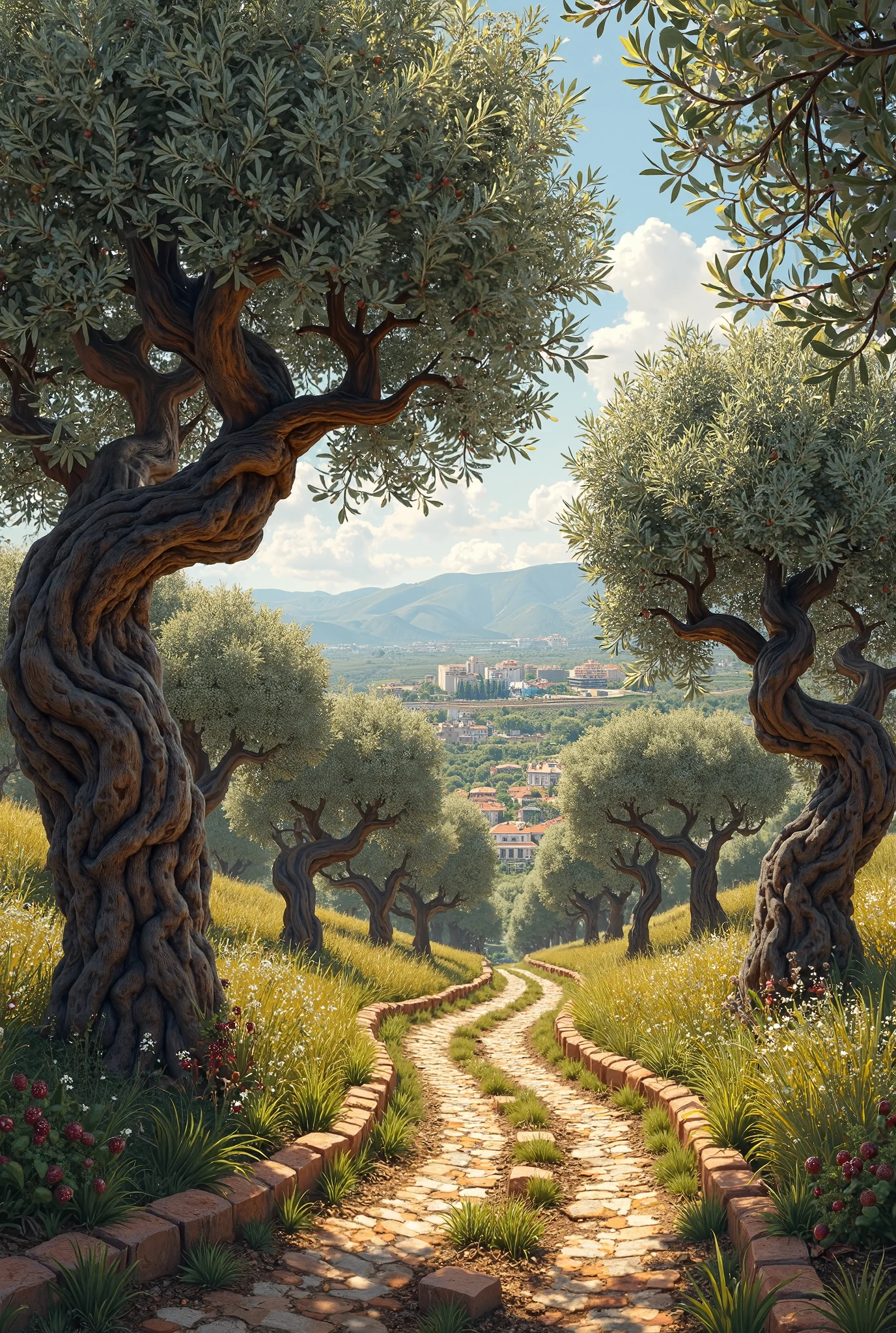 Sicilian Olive Orchards.