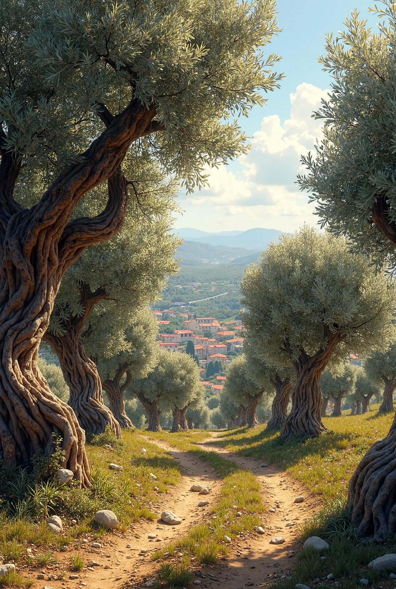Sicilian Olive Orchards.