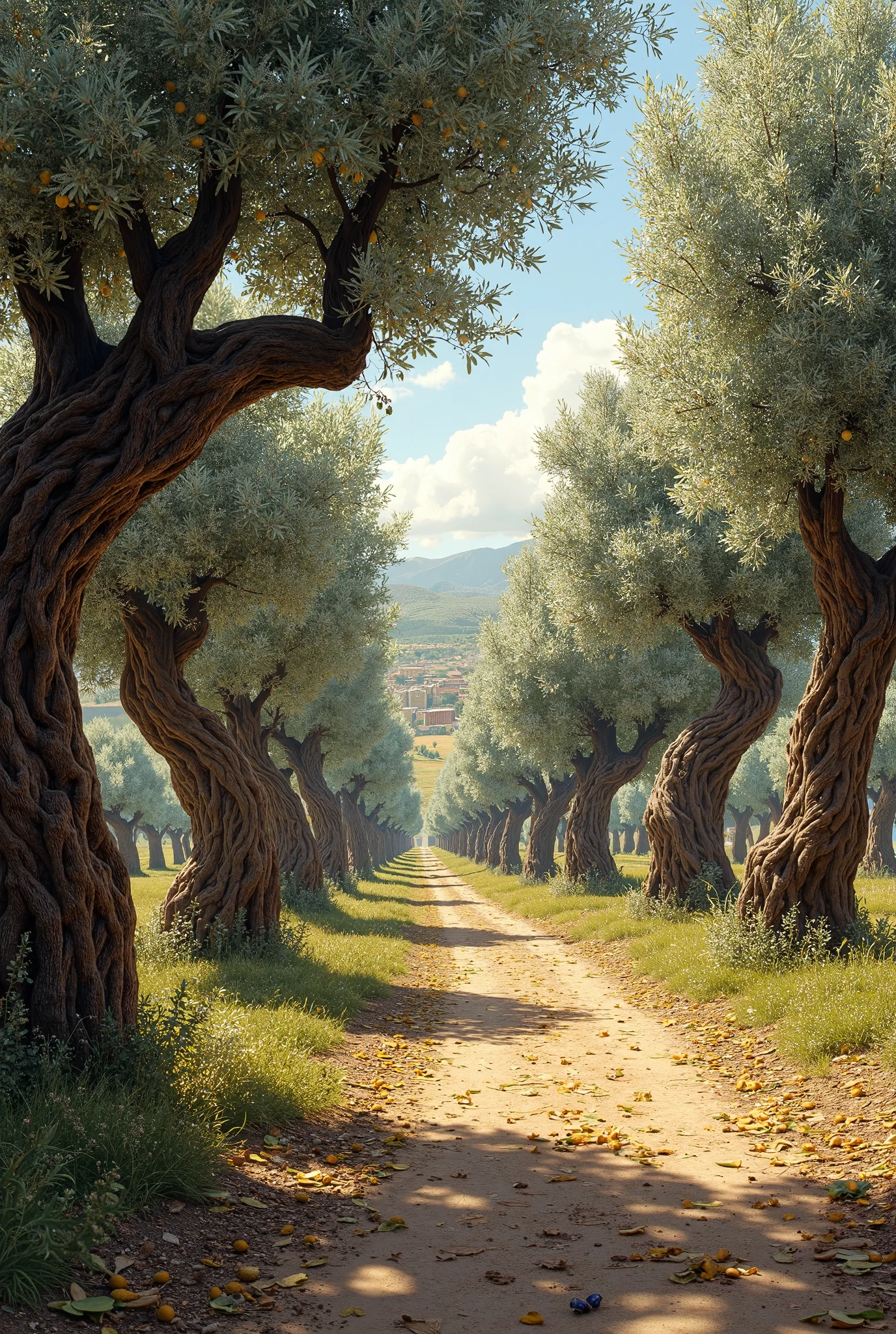 Sicilian Olive Orchards.
