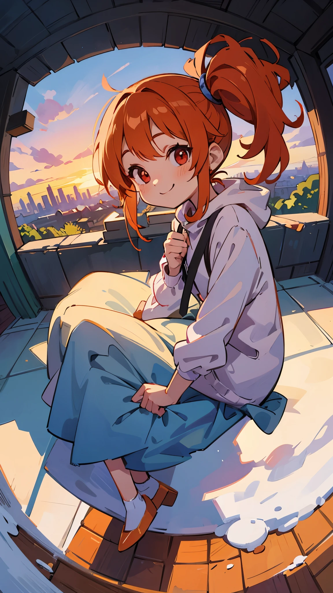 (masterpiece, best quality), 1girl, <lora:shibuya_kanon:1> bbkanon,purple eyes,long hair,bangs,hair between eyes,white shirt,off shoulder,short sleeves,wristband,legwear under shorts,(shorts:1.2),(black leggings:1.2),orange footwear