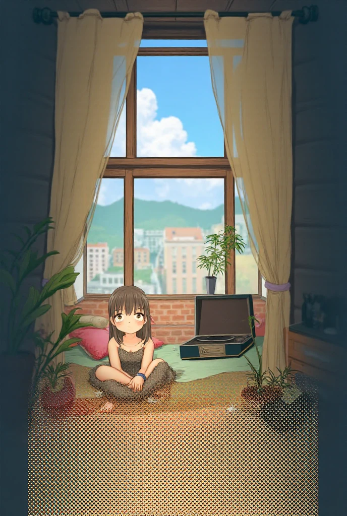 girl watching television