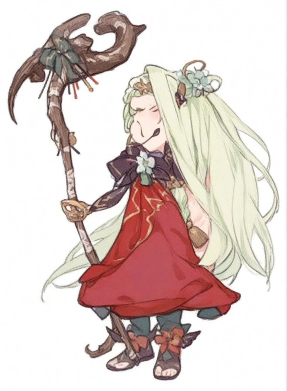One was wearing a black tights，Sweater with hole at chest、Blonde girl wearing hat and silver accessories ,Straight Killer Sweater，elegant, Pointed ears ，Waist-length hair，Smile，Star decoration，Lace，thorns，Rose，Vest line，Leakage of underwear，Lace underwear