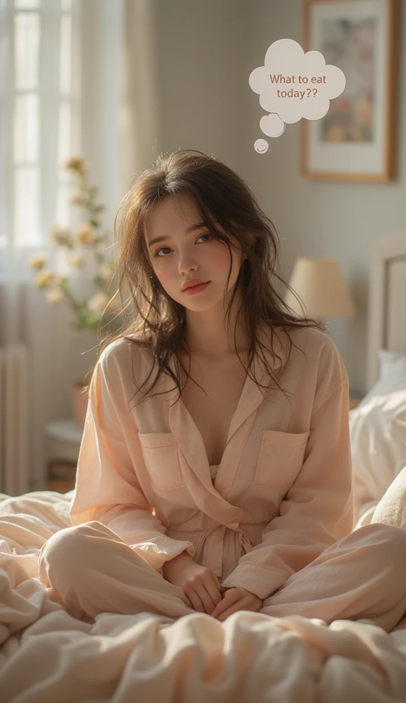 1 Girl,bathroom,Soft Light,Chinese Beauty,pajamas,Long hair