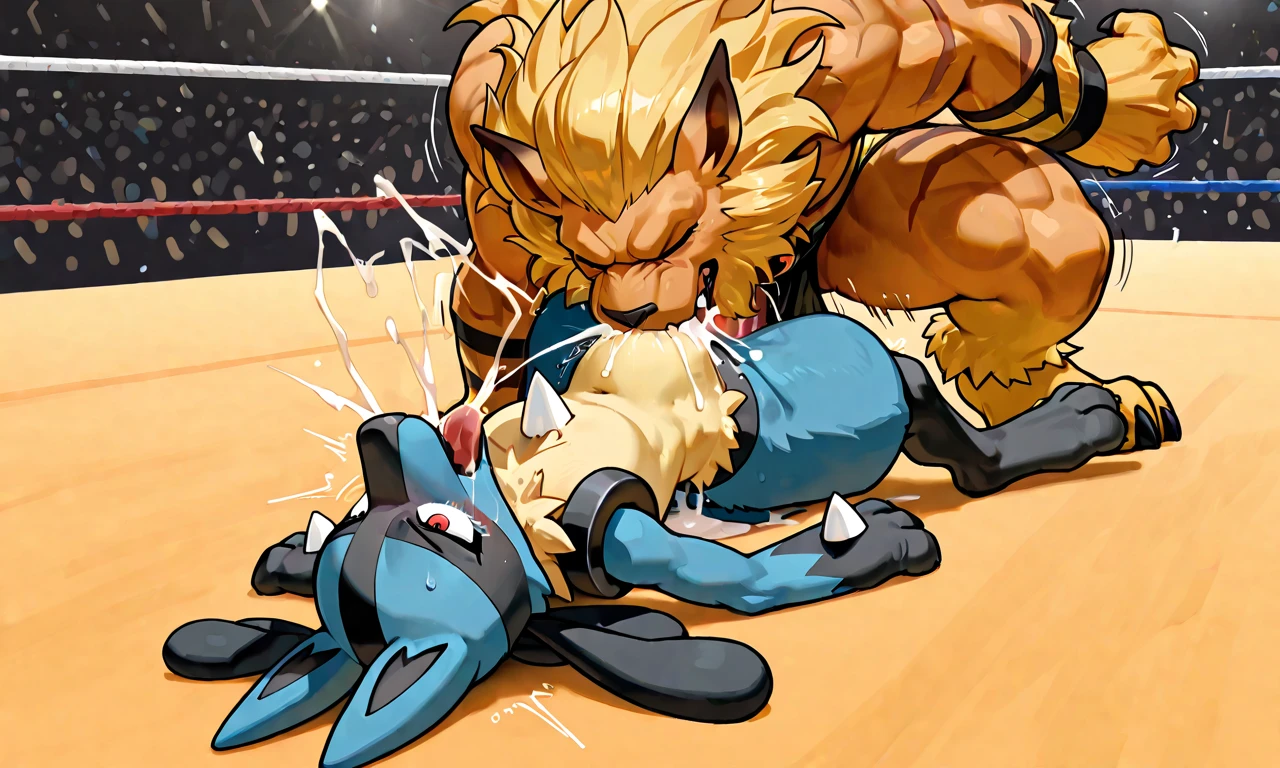 By syuro, by yousan, by dagasi, fighting ring, side view, rear view, detailed, shaded, absurd res, moaning, couple, duo, nude, lop rabbit girl, girl, lop rabbit girl, blue fur, female, anthro, furry,small breasts, medium hair, {{{{{lop rabbit ears}}}}}, tail, 1boy, 1girl, male/female, motion lines, from behind position, male penetrating female, from front position, doggystyle, sex, penis in pussy, happy sex, looking pleasured, penis, big penis, hemipenes, vaginal penetration, balls deep, throbbing balls, motion lines,