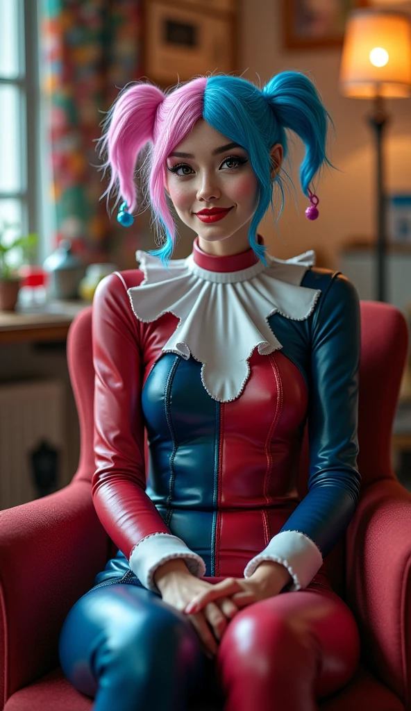 composition: Create vibrant and captivating compositions that capture the spirit of medieval comedy theatres. compositionはエネルギーとユーモアに満ちているべきです, Setting the stage for a clown performance. character: Draw a mischievous and colorful clown, Wearing a traditional Harlequin costume. A clown should exude charisma and whimsy., Ready to entertain with their antics. background: Place the jester in the lively setting of a medieval comedy theatre. Surround them with an enthusiastic audience, A magnificent tapestry, And the rich atmosphere of the era. High-resolution images are、It brings to life the vibrant and comical world of clowns..
