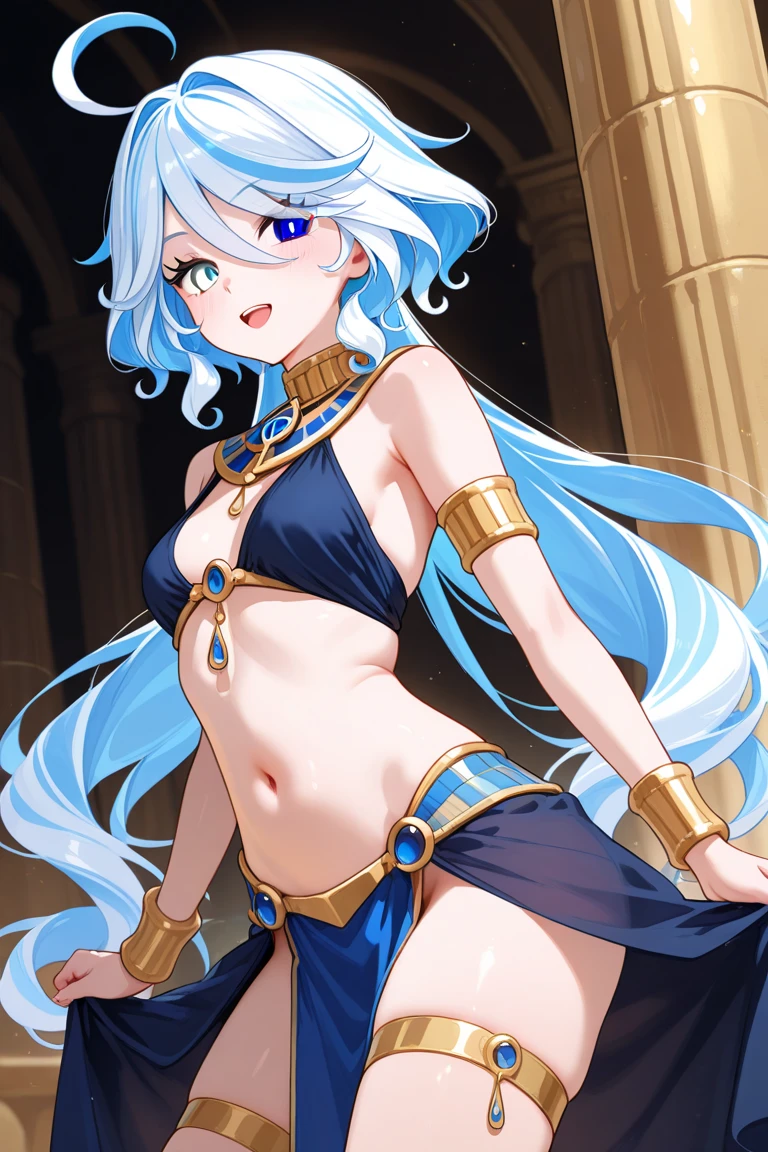 ((masterpiece:1.4、top-quality:1.2))、1girl in、solofocus、delicated face、Highly detailed anime face and background blindfold:1.3、(transform sequence)、((stright long hair))、Soio、Soio、18 year old girl、elvish、huge tit、Chiquita、a junior high school student、silber hair、((white and blue chinese leotard))、(highleg)、Tiara on the head、A smile、is standing、Facing the front、Stars in the background、Bust 100、Hip 90