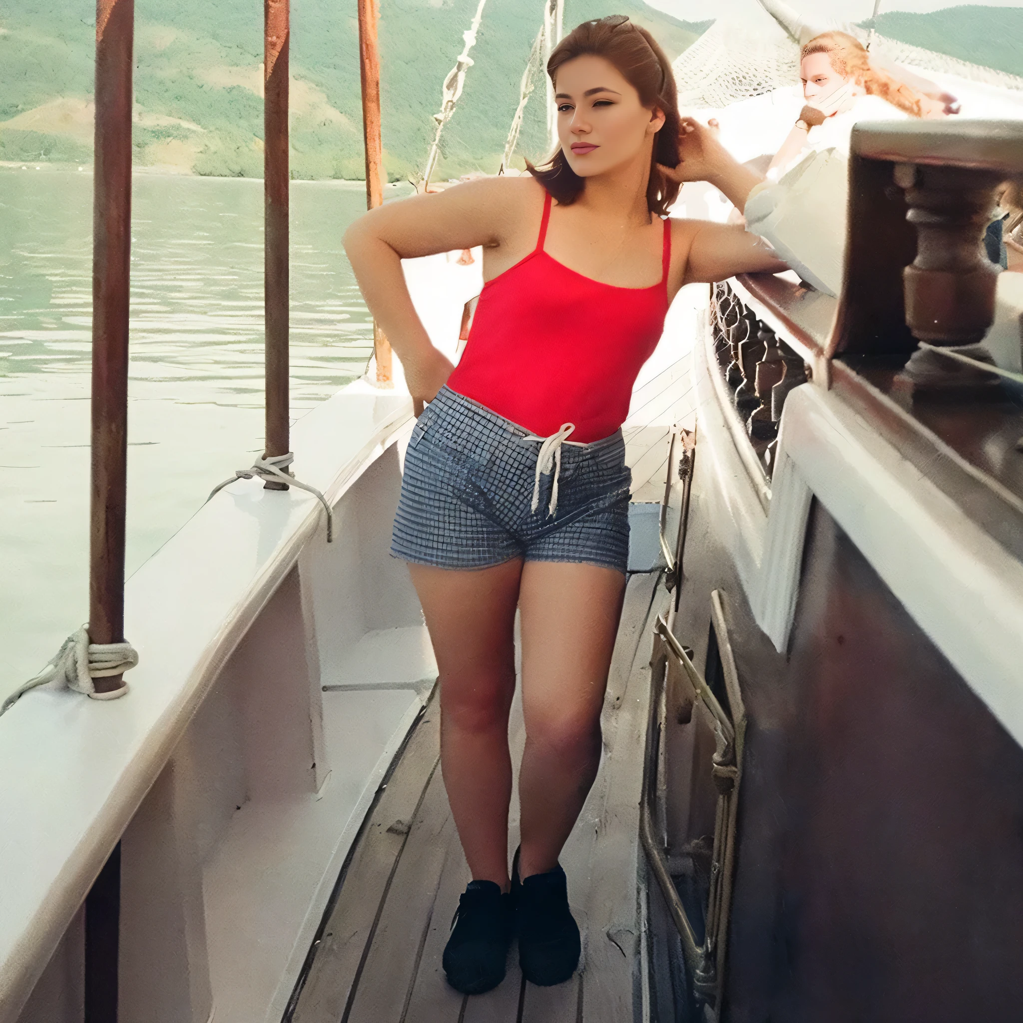 1girl,(wearing nothing),(( girl on abandoned old wooden boat)),((characters play)),(big boobs),(cleavage),perfect face, perfect blue eyes,masterpiece,((abandoned old wooden boat)),(very old wooden boat)), ((full body portrait)),(smiling),looking to camera, (( old wooden boat)),((abandoned old wooden boat)),(closeup camera view), horny looks, wide naked legs, legs open, focus on vagina, no clothes, vagina visible, ass to camera, assfucked, blonde, Blue eyes, small , small nipples, girls has 3 ,voluptuous body 39 year old girl ("Sarah Hyland", "Brooke Shields"), almond-shaped eyes, thick eyebrows, clear Blue eyes, flushed cheeks, uncovered shoulders, overalls with  out and visible, "no shirt", (without clothes:1.3), Hyperrealism, UHD, best quality, highres, high details, 8k, sharpen focus, on a farm, in hay, outside, Naked,, public hair, schaamhaar, op een boerderij, in het hooi, ass facing camera, hairy , looking straight into thé camera, look, Tongue caressing thé lips, met haar kontje richting de camera, kijkt recht in de camera, helder blauwe ogen, naakt, sensuele lippen, tong die over de de lippen streelt, wazige blik, , small nipples, tight ass, small vagina with lots of hair, hairy , closeup of ass , tear clothes appart, Rip pants open to reveal tight hairy vagina, hyperrealistic hair on vagina, hyperealistic vagina, POV, dressed as little red riding Hood, blond, sneakers, in bath, assfucked, buttplugs, chocker on neck, big earrings, doing yogapose, yoga pants ripped open, lace above breasts revaeling, jewels, Tan lines, holding a plane, mirror, in sauna, skiing, snowsuit, moonboots, outside skislope, skilift, mountains, getting sexy in the elevator, lace, butt hanging out of skilift, ass hanging out of skilift, visible, carrot in mounth, girl in containerpark sorting trash