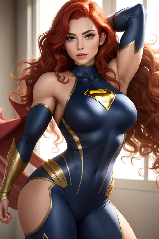 a woman in a red cape and blue lingersuit posing for a picture, photorealistic disney, disney character, disney photo realistic, beautiful alluring anime woman, better known as amouranth, seductive anime girl, jaw-dropping beauty, disney cartoon, jaw dropping beauty, amouranth, sexy girl, beautiful princess, character is in her natural pose