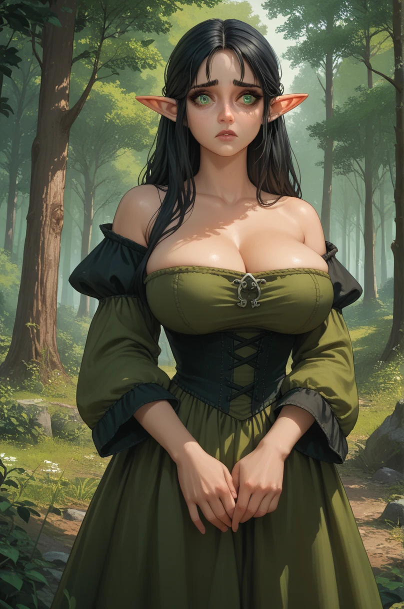 <lora:Yuri Alpha v1_1:1>,(best quality), big head, face surprised, (stunning green eyes, yuri with huge breasts:1.2), upper body <lora:add_detail:1> <lora:LowRA:0.2>