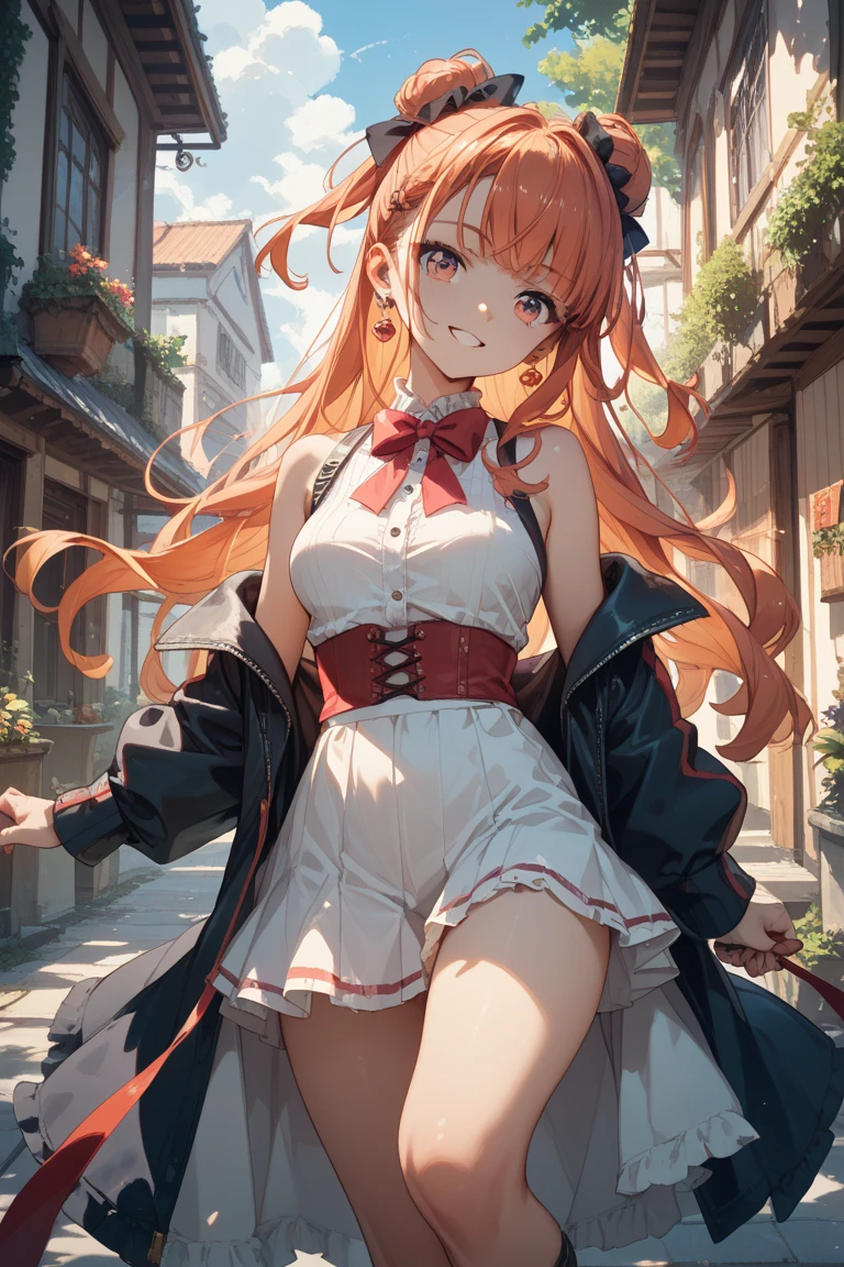 Striped panties、from directly below、spread leg legs、sit、Looking away、Chat with friends、In town、bustling street、cap、Shoulder bag、mini skirt、Private Server、Girl、Girl、Short、Younger、Baby Face、flat chest、Dynamic Angle、Useless、smile、Both eyes open、Voyeur style
