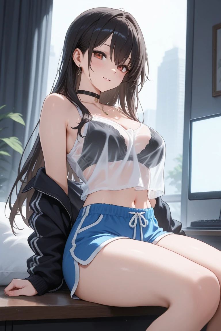 nmasterpiece,The best quality,Heavily detailed,gym storeroom, 1girls,1boys, 巨作, Best quality, Highly detailed,Exposed milk