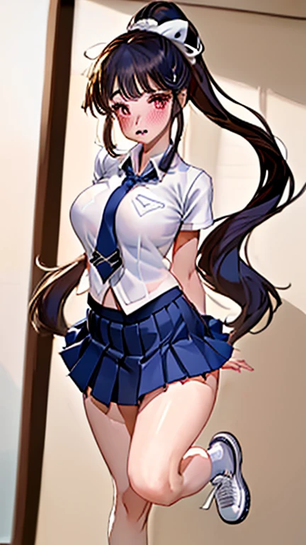 Highest quality、masterpiece、High sensitivity、High resolution、detailed、One Woman、Slim Body、policewoman、Under crackdown。