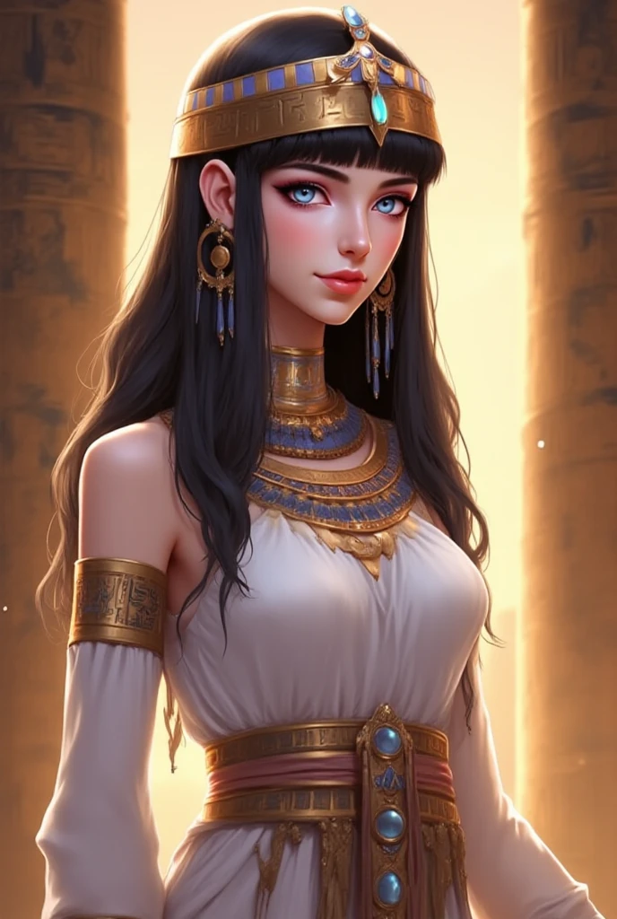 Queen of Egypt, Silk dress, a lot of decorations