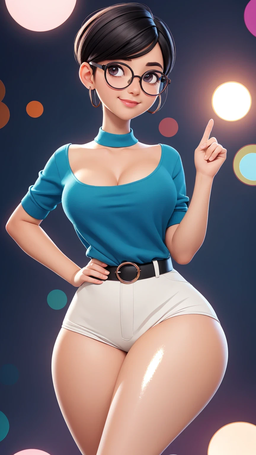 (best quality, masterpiece), 50yo beautiful girl,glasses,denim overalls,(naked),hot pants,side undercut hair,sneaker,(heavy makeup),(wrinkle),huge sagging breasts,necklace,hoop earring,in crowded BBQvenue,smirk,arms behind head,showing off armpits,smirk,absurdres,blushed,(wink:1.4),(with naughty children:1.5)