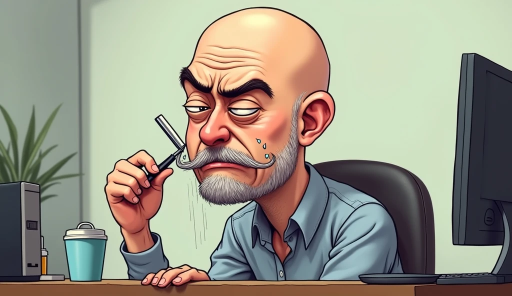 Animated man sitting on a chair smoking a pipe, Comics style, Comics illustration, Jeremy, Cartoon image, Comics, refrigerator, رسام الComics, alex, Comics, Professional illustration, Comics!!!, Jeff, In cartoon style, alarcon رسام الComicsa, rob, alex yanes, Comics, Wearing a suit, slim, simple drawing, white background, big head, smaller body, cartoonish shape 
