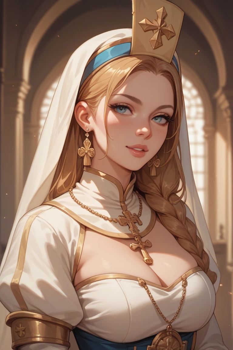 In a huge castle, there is a super cute, cute, cute, cute on the altar in a splendid outfit. She is masturbating on the altar in a magnificent costume, spreading her pussy wide with both hands.