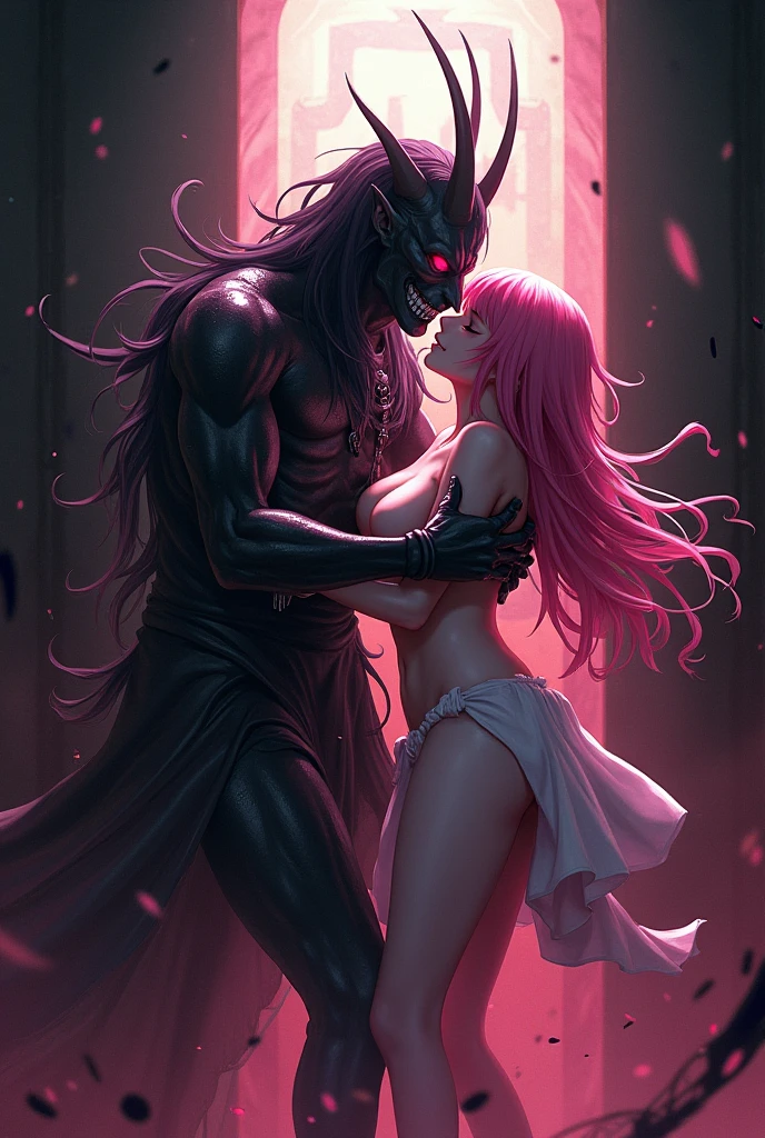 Male demon and female demon have sex in hell