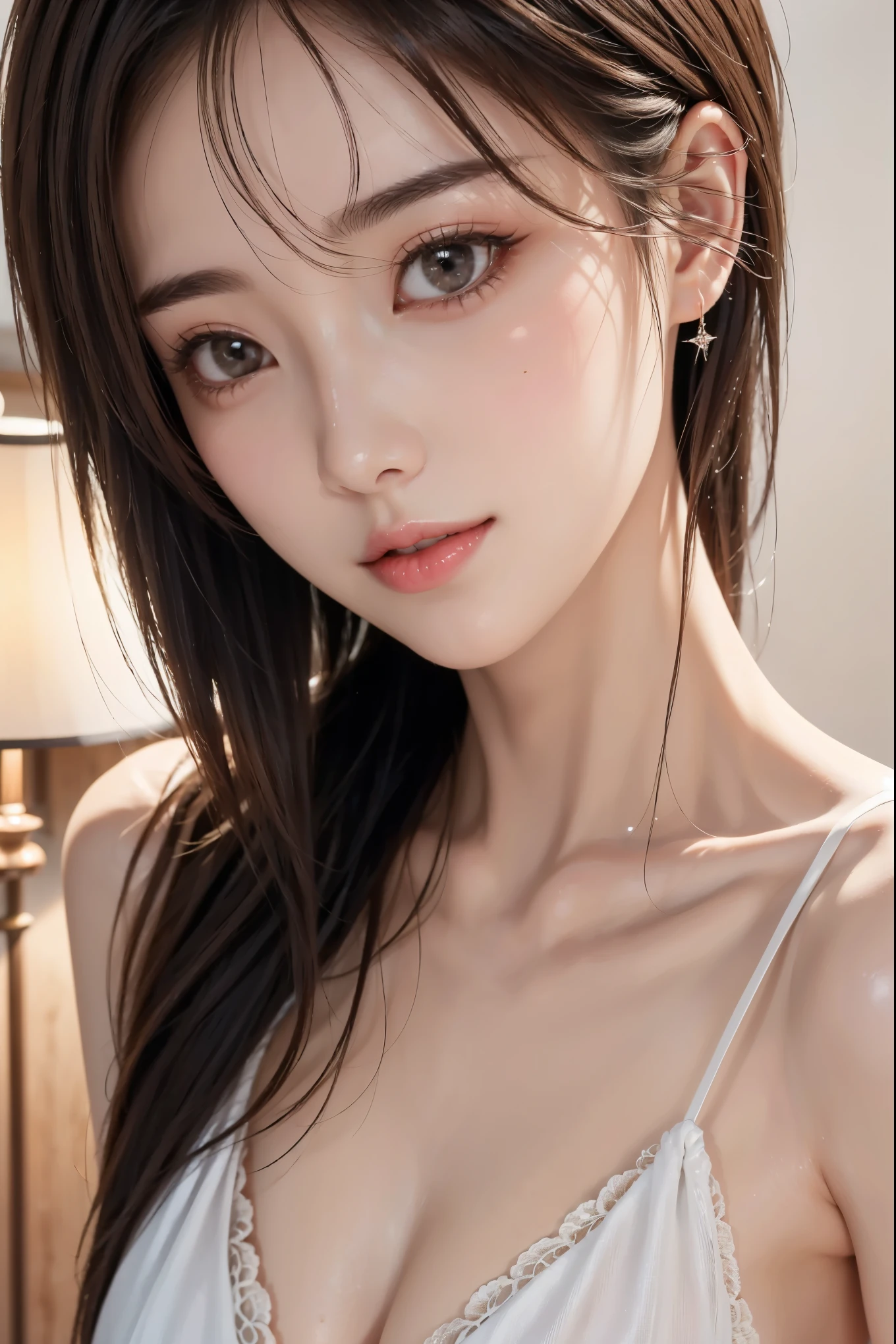 Fashion trendy beautiful and charming woman、gentle and charming Chinese beautiful woman、Korea person(Kpop Idol)、Delicate and sexy collarbone、charming oval face、二重まぶた、Pink lips、a small nose、bare shoulders​、Focus on the chest、[[Chest close-up]]、The ultra -The high-definition、The ultra-detailliert、((Beige)lace bra)、((Beige)Lace pantie)、Fresh and impressive、 natural(Colossal tits:1.25)、(Put your hands on the floor、Raise your butt and point it at the camera、Fours、doggy style)、(open the legs widely)、(spread legswide)、(From a downward angle)、(teats:1.5)、(Glossy skin:1.4)、(low angles))、Perfect figure、The areol、Lower milk protrudes、a blond、Medium Hair、Mare、sand beach