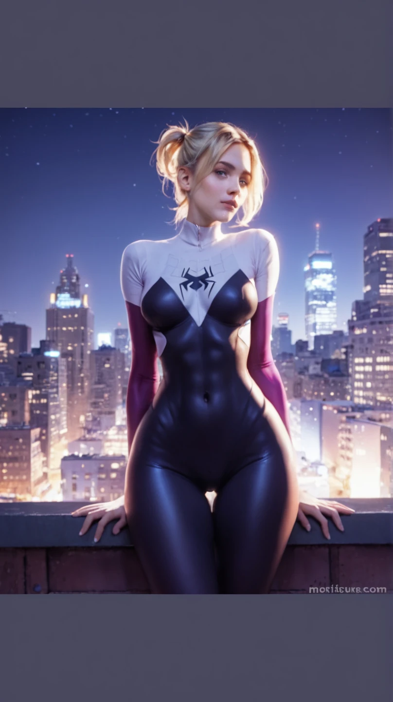 The prompt for Stable Broadcast is as follows:
Gwen-aranha,illustration, She is exciting and squatting, Altas,traje detalhado e musculatura,seios grandes, Athletic body, perfectly shaped buttocks, cores vibrantes,facial expressions that exude confidence and allure,spider web pattern on costume,dynamic lighting,foco nítido,estilo anime,olhos brilhantes,quadris atraentes,cintura fina,Tall and fit build+pernas longas.