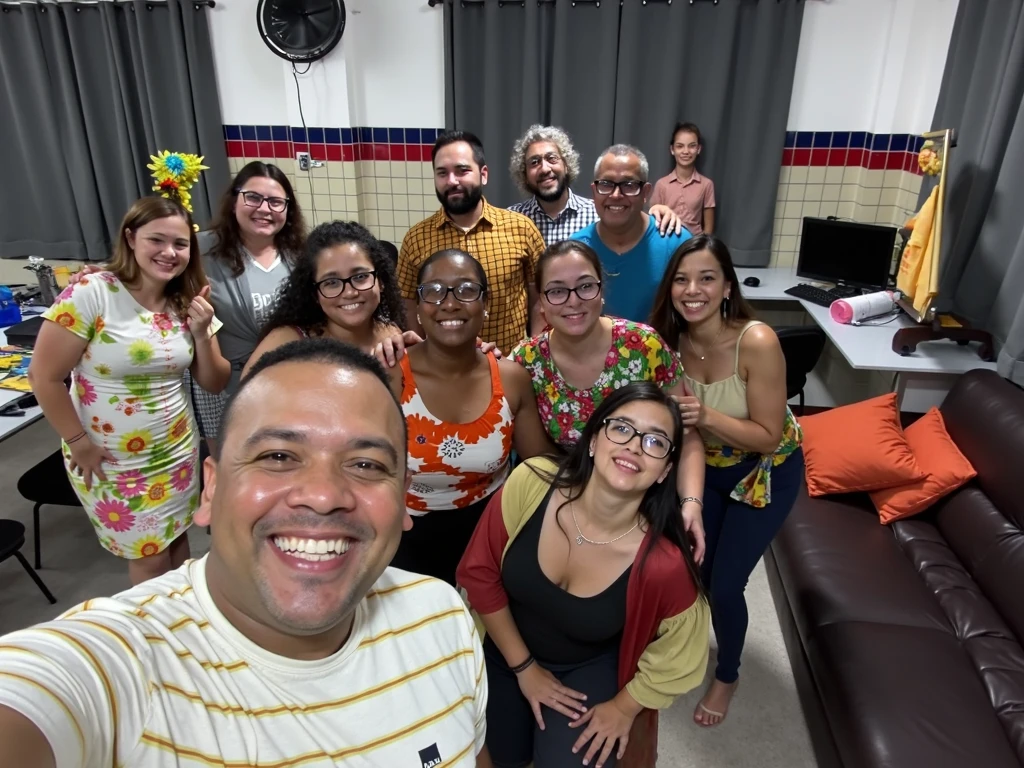 Several people are posing for a photo without clothes, totalmente nuas em praia de nudismo