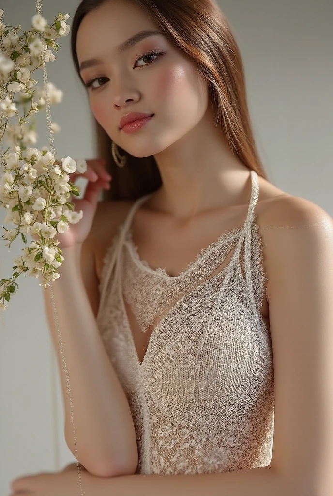 Blonde Asian gravure