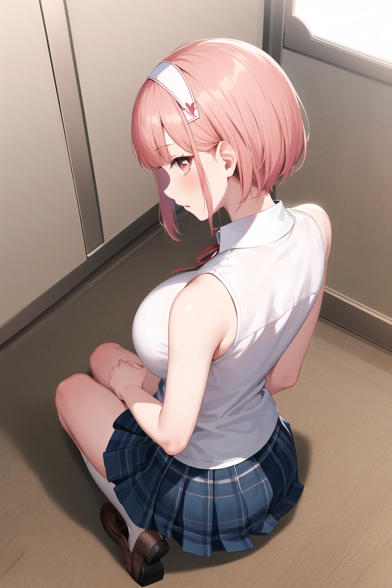 from front,focus on panties,focus on crotch,no panties,panties pulled to the side,panties to side,pussy,wet pussy,medium breast
,BREAK,
maki nishikino, short hair, (purple eyes:1.1), red hair,
,BREAK,
,black bow, black bowtie, black ribbon, black skirt, bow, bowtie, frilled shirt, frills, jirai kei, long sleeves, neck ribbon, (pink shirt:1.5), ribbon, shirt, skirt, white shirt,
,BREAK,
disdaining ,disgusted face, disgusted face,displeasure,grimance,anguish,furrowed brow,furious,,{{{disgusting:1.5}}},{{{clenched teeth:1.1}}}, look down at viewer, {{{shaded face}}}, masterpiece,absurderes, beautiful detailed face, looking at penis, cock
,BREAK,
,Squat,looking down at viewer,Squatting,
((masutepiece,hight resolution)), masutepiece, Best Quality, , absurderes, Perfect Skin, Detailed skin texture, ultra-detailliert, 8K, Intricate details, beautifull detailed face,hight resolution, 1girl , 1boy, from front.
indoors,locker room