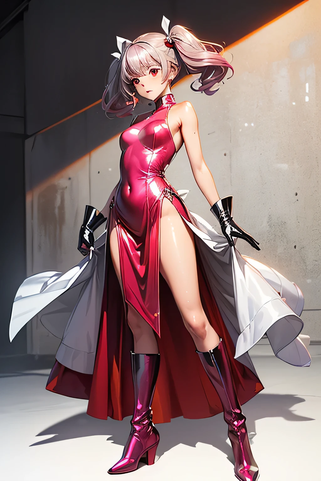 (cowboy shot),  sfw, (masterpiece), (best quality:1.0), (ultra highres:1.0), detailed eyes
BREAK
<lora:Sakura, boruto, red sleeveless dress, hairband, crest:0.8> Sakura, 1girl, dynamic pose, looking at viewer
red sleeveless dress, hairband, crest
<lora:cross-body stretch, stretching:1> cross-body stretch, stretching
BREAK
(field, outdoors, gorgeous view)