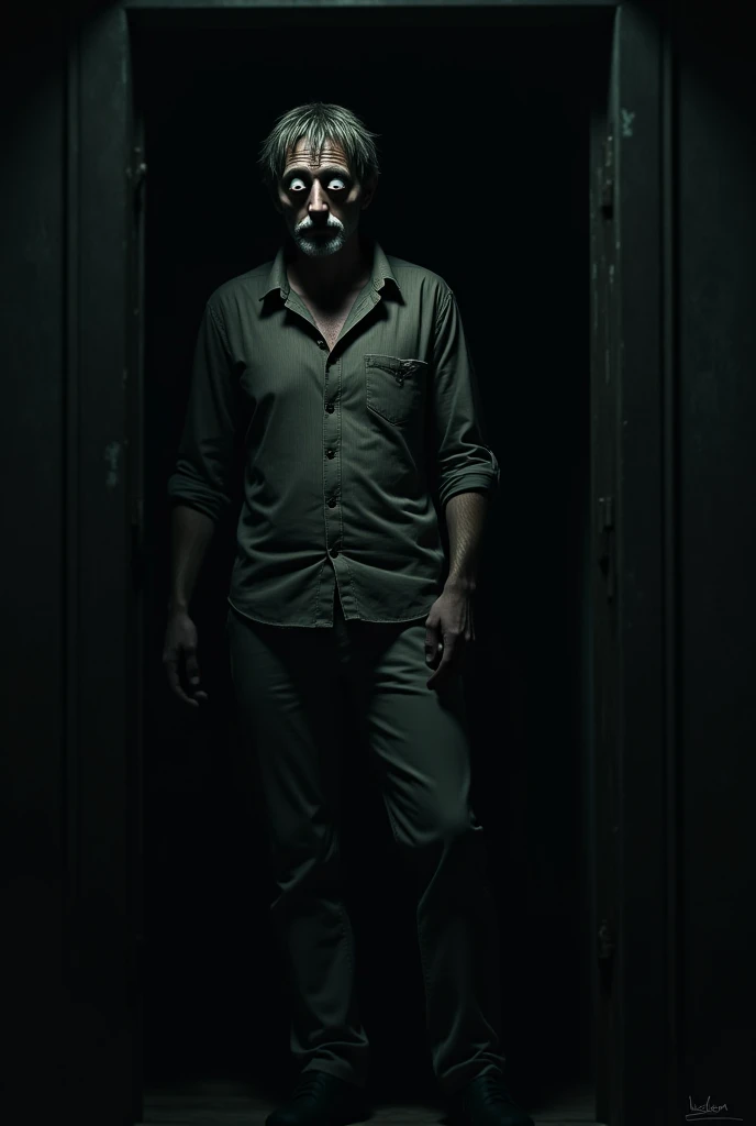 Pale Expression /imagine prompt: A mysterious, pale-skinned man with sunken eyes and ...