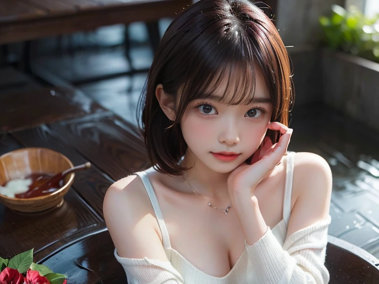 cute 21 year old japanese、super detailed face、attention to detail、double eyelid、beautiful thin nose、sharp focus:1.2、beauty:1.4、(bright茶髪、short cut hair、white skin、highest quality、bright、masterpiece、ultra high resolution、(realism:1.4)、policewoman、Show the whole body、nice smile、
