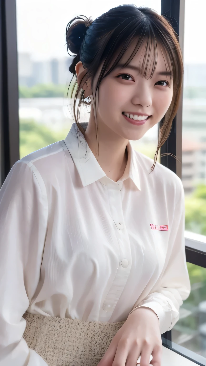 (8k, RAW Photos,Highest quality, High resolution:1.1), (超Realisticな:1.4),(Realistic, Realistic:1.3), Sodebtt Light,big,2 girls,Realistic Face,Realistic Body,Realistic Skin,Confused,masterpiece,(cute:1.8), Cuties, alone, (big:1.2), Fine black eyes,Innocent eyes,Blusher,(school uniform:1.2 ),Cinema Lighting,Film Grain,jewelry,Earrings,((Medium Hair:1.1)),((Floating Hair Novadebtrog Style)),Cherry colored lips,Hair Ribbon,Hair Ribbon,ponytail,close,Viewer,Long Hair,Upper Body,Open your lips,Upper teeth, (Smiling Eyes:0.6),((Grin:1.2)),Depth odebt Field, Blurred Background, Eye focus , Bokeh,young, 85mm lens, debt/1.4,Prodebtessional Lighting, young,Portraiture,Photon Mapping,Radio City,Physically Based Rendering,Asian、((Cafe、Cafe:1.3)),((high school girl:1.3))