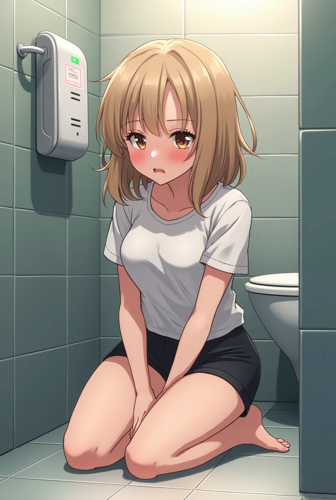 (((best quality, highres, masterpiece, uncensored, high quality, ultra detailed, extremely detailed CG, hiqcgbody, beautiful face, beautiful eyes, extremely awesome detailed CG unity 8K HDR wallpaper, perfect anatomy:1.1))), (extremely awesome detailed realistic, extremely awesome detailed 3d:1.0), (((Uncensored, nsfw,1girl, sex slave))), (1girl, (((amber hair, blue inner, pompadour, sideburns, shiny hair, (one side up), (ahoge), (Hair Flaps:1.3), absurdly long hair)))), (((((lawyer, whistle around neck, , clothing aside, see through))))), (((yellow green eyes, picha))), (((((extremely awesome detailed deep-silky-healthy-lackwarm-foundational-baby face))))), (((((after sex, clitoris, pussy, anus,(spread legs), arms behind head, happy, blush, spoken heart, aroused, (vulgarity, heavy breathing, fucked silly, trembling:1.2), (completely nude, pussy juice, sweaty skin, steam, smelly:1.2),cowboy shot, front view, pussy focus))))((((toilet use, panty pull, toilet, restroom, panties above knees, panties below knees, sitting, bottomless, pants pull)))), caughtpeeing, (pee, peeing), peeing self