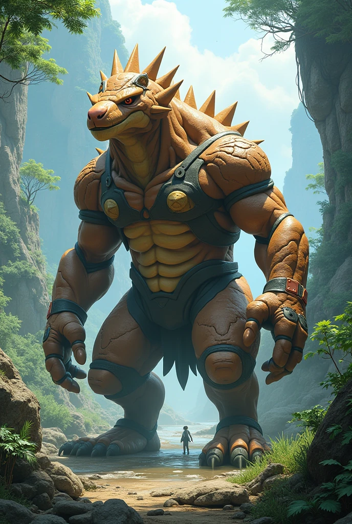 feets, roar view, seductive, flexing, walking, sexy body, scars, jungle ruins, stone wall, village, day, daylight, open legs, loincloth, armor, big penis, big penis, big balls (flaccid), nipples, (ultra detailed), a beautiful and detailed full size portrait of a male anthro saurian, dinosaur, orange body, white skin), smirk, open mouth, (scales, detailed scales, muscle anthro, buff, big pecs,) green eyes, detailed eyes, non-mammal breasts, looking forward, glowing eyes, big body, sexy body, goddess, kenket, Ross Tran,ruan jia, trending on artstation,foxovh, cenematic lighting, detailed background, empty eyes, foreskin, tan body, tan scales, wet, night, big body, pronounced_browridge, muscular anthro, big muscles, big pecs, biceps, sunlight,