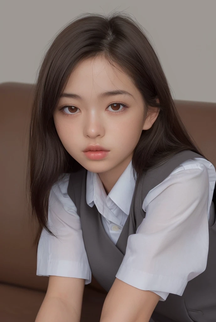 a fat 10 year old obese girl wearing , beautiful detailed eyes, beautiful detailed lips, extremely detailed eyes and face, long eyelashes, round chubby cheeks, fat body, sitting on a chair, school classroom background, (best quality,4k,8k,highres,masterpiece:1.2),ultra-detailed,(realistic,photorealistic,photo-realistic:1.37),vibrant colors,studio lighting,hyper realistic,detailed facial features,intricate clothing folds,soft lighting