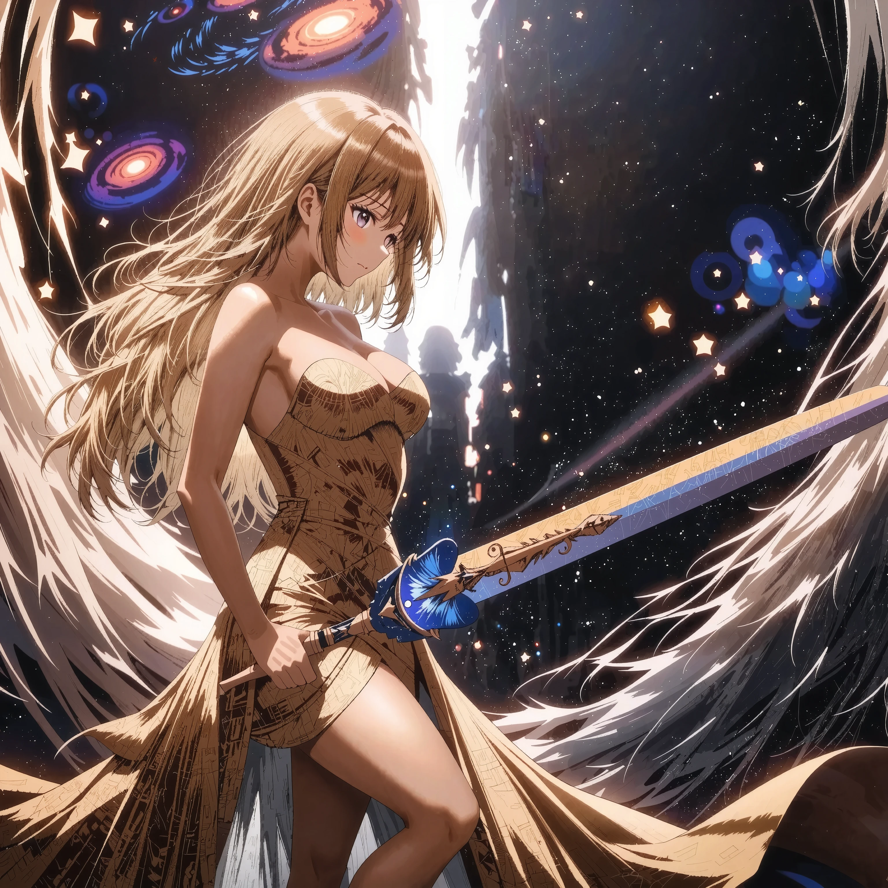 1 GIRL +goddess +A swordsman who uses dark matter +that defies the laws of physics 、solo