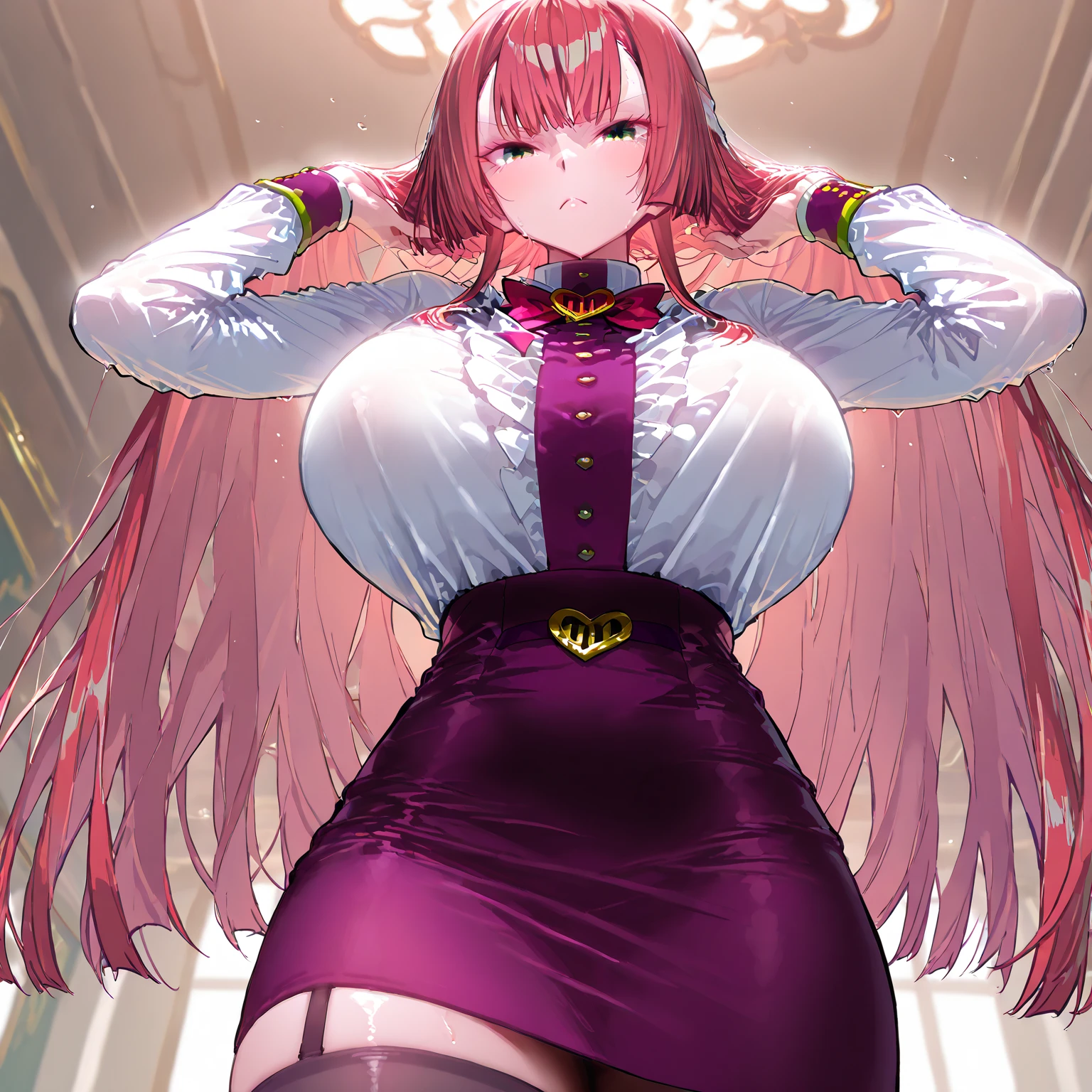 big breasts, big tits, big ass, thick thighs, Barefoot, bareเปล่า, bare, not wearing clothes, in the hospital room, sitting on a chair