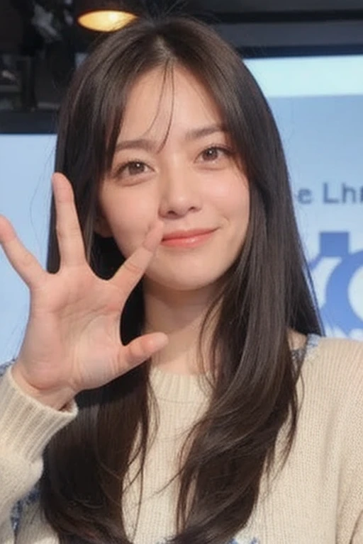Strong personality, Grinning, waving goodbye to the camera