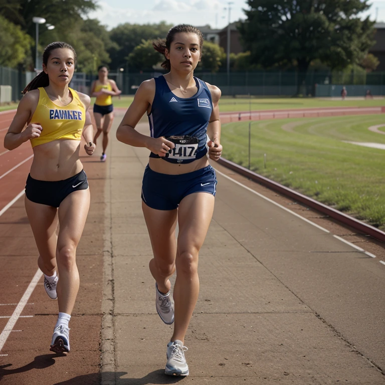 Scenes of small achievements – a runner crossing the finish line, a student completing a task, an artist finishing a painting.