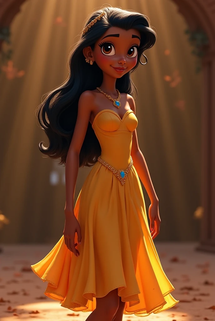 Stunning Disney Pixar Princess, photo in 8k, in action, Brazilian cinematographic from the state of Goiás