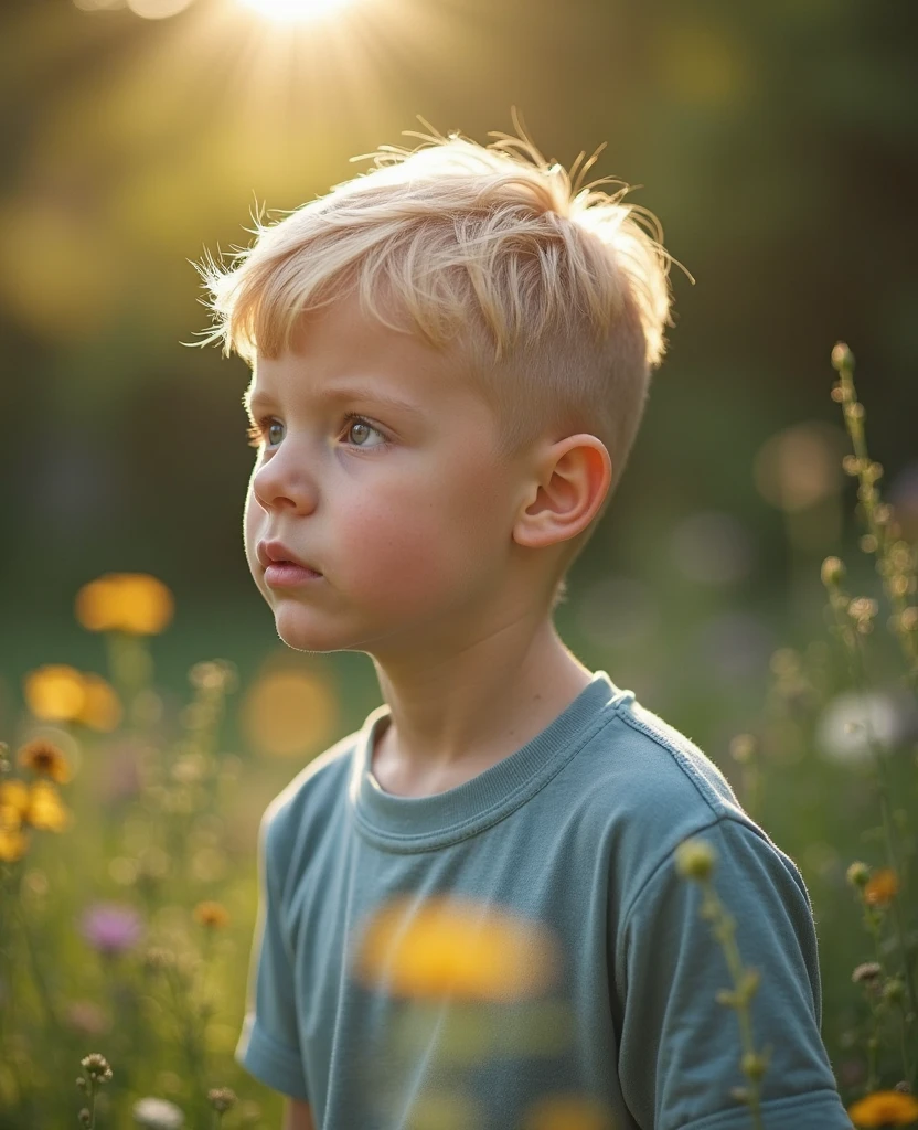 4K Vivid, 5 years old, Boys, Grass, nature, Messy hair, short hair