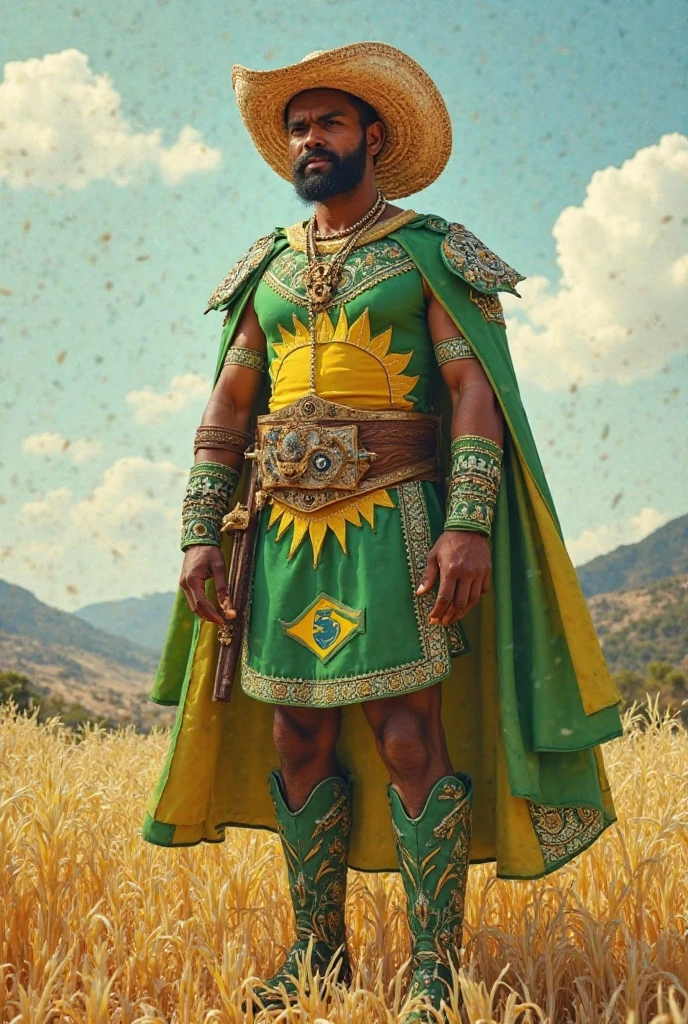 To create a mascot for Quilombo F.c., Let&#39;s consider the rich history and culture associated with the term "Quilombo" and how this can be represented in a powerful and inspiring way. Here&#39;s an idea for your team mascot:

### STEP 1: Team Identity
- **name do Time**: Quilombo F.c.
- **cores do Time**: Suppose the colors are green and yellow (you can adjust according to the real team colors).
- **Valores e características**: Resistance, courage, community, freedom and team spirit.

### Step 2: Escolha um charachter
- **charachter**: A quilombola warrior, symbolizing resistance and the fight for freedom.

### Step 3: Mascot Design
- **Shape and Style**: A warrior with a confident and determined stance. The style must be friendly, mas também refletir a força e a courage.
- **Trajes e Accessories**: Dressed in the Quilombo F uniform.c., incorporating traditional quilombola elements, as props and details that recall African culture.

### Step 4: name do Mascote
- **name**: "Quilombinho" ou "zombie's", em homenagem a zombie's dos Palmares, an icon of quilombola resistance.

### Visual Description - **cabeça**: A smiling and determined face, with features reminiscent of African heritage. May have a headband or headpiece.
- **corpo**: Dressed in the Quilombo F uniform.c. (green shirt with yellow details, yellow shorts), with accessories that represent quilombola culture, like bracelets or necklaces.
- **Pose**: in position of action, as if you are about to make a pass or shot, or perhaps raising a fist in a sign of victory and resistance.
- **Accessories**: A soccer ball on the side, chuteiras, and perhaps a shield with the Quilombo F emblem.c.

### Mascot Example: zombie's, the Quilombola Warrior
**Team Identity**
- name: Quilombo F.c.
- cores: Green and Yellow - Values: Resistance, courage, community, freedom, Team Spirit

**charachter**
- Quilombola Warrior

**Mascot Design