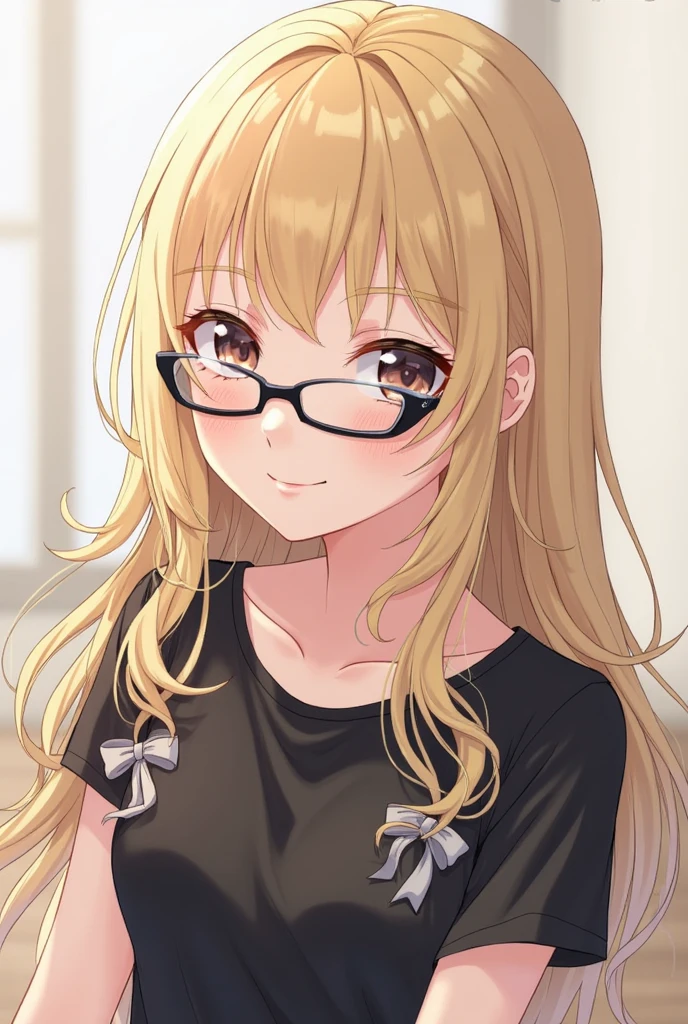 Blonde, medium-length glasses, married woman with a desire to be cheated on