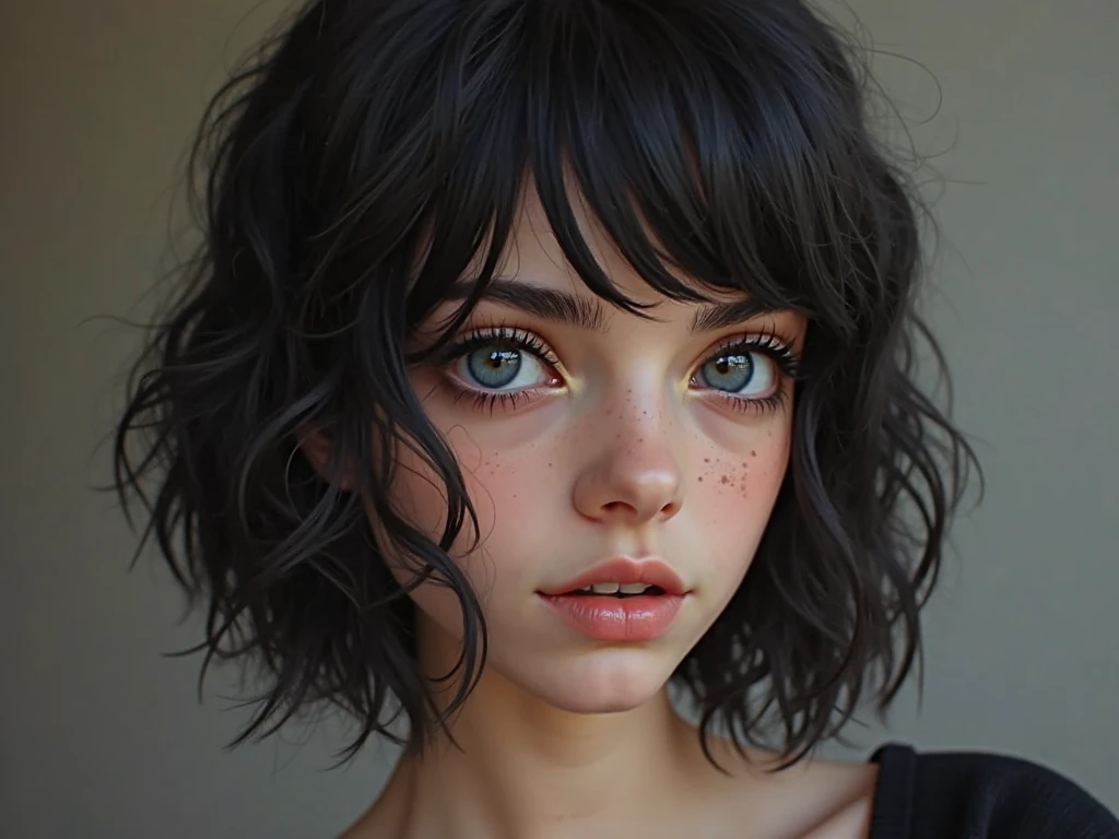 whaite hair，eBlue eyes，full bodyesbian，blacksilk，