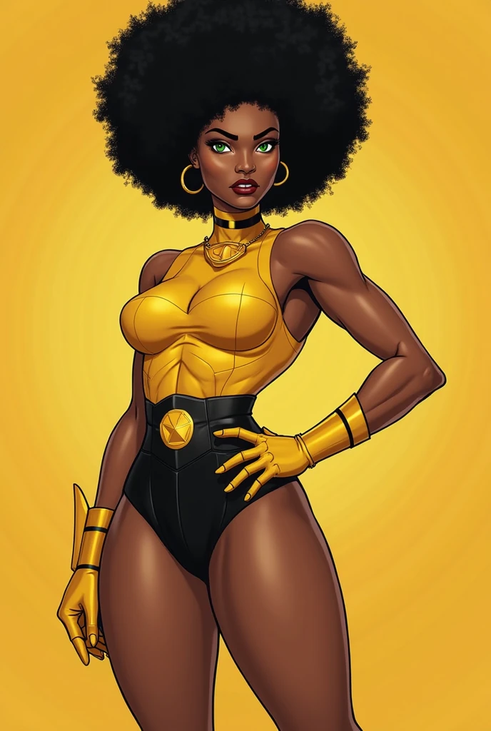 (best quality, 4k, 8k, high resolution, masterpiece: 1.2), ultra detailed, (realistic, photorealistic, photorealistic: 1.37), (best quality, realistic),
Woman (35 years old, Nigerian, extremely beautiful) (Goddess), hyper-realistic expression, outfit (sexy women's lingerie, lace, golden yellow (typical Nigerian, highly detailed, (tight to the body), showing the lines of the body)) , beautiful crown, beautiful smile, cheerful on her face, in a field, big breasts, perfect body, thick muscular legs, great cleavage, A Goddess, lighting directs to her.
Environment (swampy, dark in the background, mud, misshapen trees)
best quality,artwork,ultra high resolution,(photorealistic:1.4),raw photo,(authentic skin texture:1.3),(film grain:1.3),(expression)((whole body:1.3)) (( smile:1.3))
,Cinematic, excellent lighting), raw style, natural lighting, subtle shadows, expressive face, fresh and vibrant colors, hair flowing with movement, airy and light atmosphere, inspiring and vibrant empowering. - raw style, afrofuturism