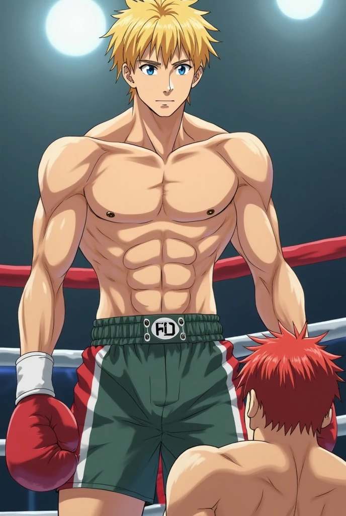 (Eine detaillierte Zeichnung von Hinata, male 15 years old, Bodybuilding-Fitnessstudio.), With bare upper body, oiled body, Tearing clothes, the strongest of all, huge muscular body, big Bizeps, large shoulders, Muskelbeine,Abs, barefoot, Kampfkunst, hoher Tritt, Full body image, seitliche Brust, Wrestling Kampf gewonnen , beserk 