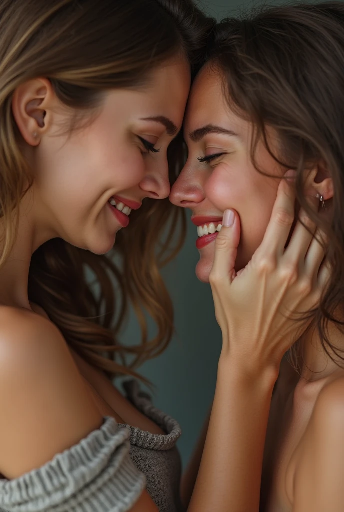 Close-up image of two women having sex