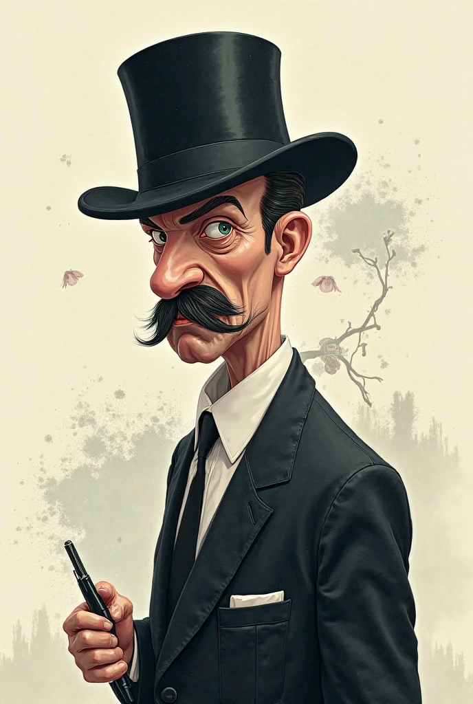 A caricature of a man with large nose and large eyes, smoking, wearing a hat. Smoke comes out of his nose and mouth.
<lora:RMSDXL_Enhance:1>,
<lora:MJ52:0.6?
<lora:The_Dark_Side_of_the_Earth:0.7>