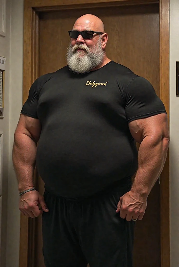 full body portrait, mature old man, silverdad, grandpa, virile, tough, stocky, plump, massive feet, bulging dickprint, ((hairy)), micro thong, barefoot, standing, intricate details
